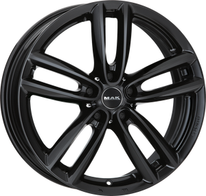 MAK Oxford Gloss Black 17x7.5 +42 5x112mm 66.6mm - Wheelwiz