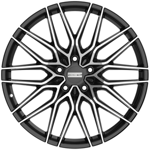 Fondmetal Cratos Gloss Black Machined 22x11.5 +41 5x112mm 66.5mm - Wheelwiz