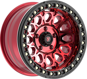 Fittipaldi FB153R Gloss Red w/ Red Tint Machined Face and Gloss Black Ring 17x9 -15 6x135mm 87.1mm - Wheelwiz