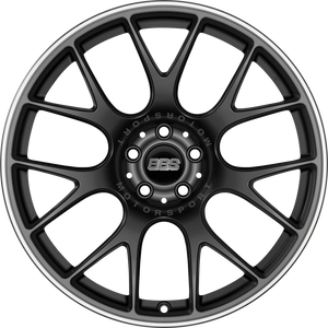 BBS CHR BLACK w/STAINLESS LIP 19x12 +45 5x130mm 71.6mm - Wheelwiz