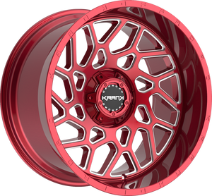 Krank Ambush Red Clear 22x12 -44 6x135|6x139.7mm 108mm - Wheelwiz