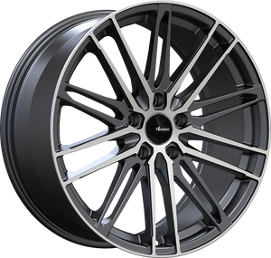 Advanti Diviso Matte Black w/ Machined Face 18x8 +45 5x108mm 73.1mm - Wheelwiz