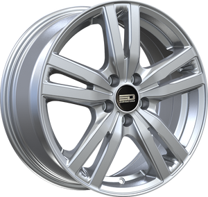 Euro Design Ottano - EFS Hyper Silver 15x6 +35 5x100|5x105|5x110|5x112|5x115|5x118|5x108|5x114.3|5x98mm 72.6mm - Wheelwiz
