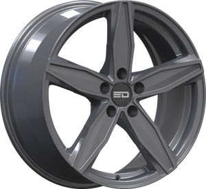 Euro Design Berlin Gloss Gunmetal 16x7 +42 5x114.3mm 67.1mm - Wheelwiz