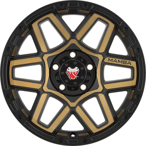 Mamba M23 Matte Black w/ Bronze Face 17x9 +12 5x139.7mm 108.1mm - Wheelwiz