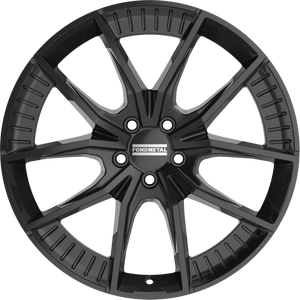 Fondmetal Elatha Gloss Black 20x9 +20 5x112mm 66.5mm - Wheelwiz