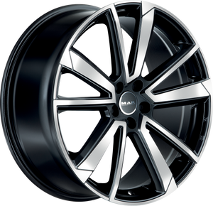 MAK Fivestar Black Mirror 19x8 +42 5x108mm 63.4mm - Wheelwiz