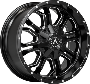 Armed Wheels Cannon Matte Black Milled 20x9 +18 5x139.7mm 110.2mm - Wheelwiz
