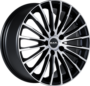 MAK Fatale Ice Black 17x7 +38 4x100mm 72mm - Wheelwiz