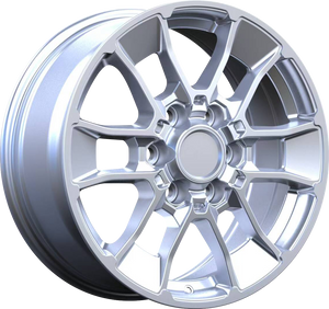 YKW Replica MF28 Silver 18x8 +50 6x139.7mm 95.1mm - Wheelwiz
