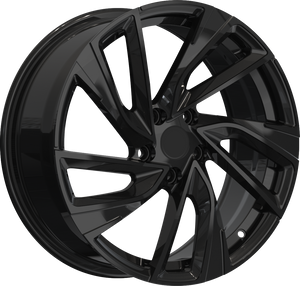 YKW Replica VR1 Gloss Black 18x7.5 +42 5x112mm 57.1mm - Wheelwiz