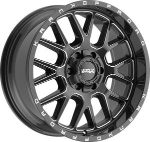 Krank Fuse Gloss Black Milled 20x9 0 6x135|6x139.7mm 108mm - Wheelwiz