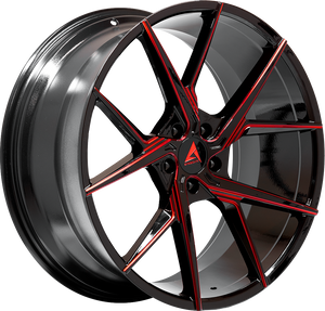 Armed Wheels Phantom Red Milled 21x9.5 +35 5x113mm 74.1mm - Wheelwiz