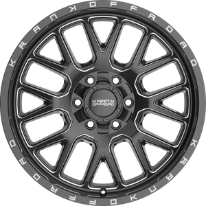 Krank Fuse Gloss Black Milled 20x9 0 6x135|6x139.7mm 108mm - Wheelwiz