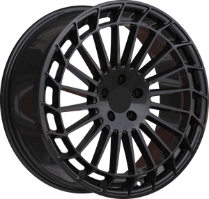 YKW Replica MR3 Gloss Black 19x8 +30 5x112mm 66.6mm - Wheelwiz