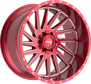 Krank Coil Red Clear 22x12 -44 6x135|6x139.7mm 108mm - Wheelwiz