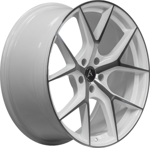 Armed Wheels Sniper Gloss White Machined 20x9 +32 5x127mm 74.1mm - Wheelwiz
