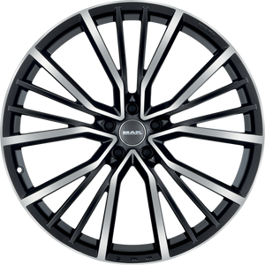 MAK UNION Black w/ Mirrored Face 21x9.5 +36 5x112mm 66.45mm - Wheelwiz