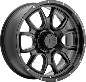 Mamba M19 Matte Black w/ Drilled Holes 16x8 +6 5x127mm 78.1mm - Wheelwiz