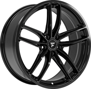Fittipaldi FS361B Gloss Black 20x8.5 +35 5x112mm 66.6mm - Wheelwiz