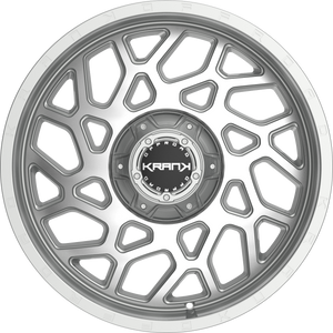 Krank Ambush Brushed Aluminum 20x12 -44 6x135|6x139.7mm 108mm - Wheelwiz