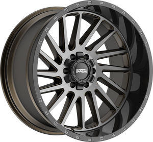 Krank Coil Bronze Dark Tint w/ Gloss Black Barrel 22x12 -44 6x135|6x139.7mm 108mm - Wheelwiz