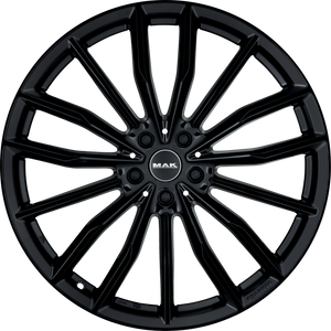 MAK Rapp Gloss Black 21x9.5 +37 5x112mm 66.6mm - Wheelwiz