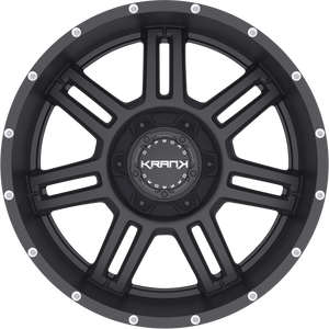 Krank Force Satin Black 20x9 +18 6x135|6x139.7mm 108mm - Wheelwiz