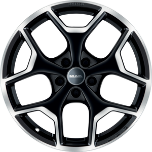 MAK Liberty Black Mirror 17x7.5 +39 5x108mm 72mm - Wheelwiz