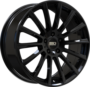 Euro Design Sacco Gloss Black 19x8 +30 5x112mm 66.6mm - Wheelwiz