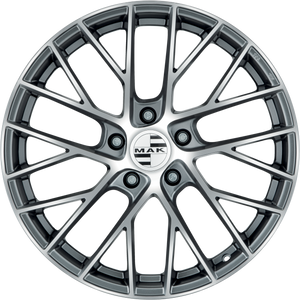 MAK Monaco Gunmetal w/ Mirror Face 19x8.5 +39 5x112mm 66.45mm - Wheelwiz