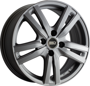 Euro Design Ottano - EFS Matte Gunmetal 15x6 +35 5x100|5x105|5x110|5x112|5x115|5x118|5x108|5x114.3|5x98mm 72.6mm - Wheelwiz