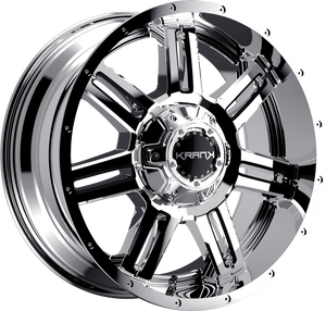Krank Force Chrome 20x9 -12 5x127|5x139.7mm 77.8mm - Wheelwiz