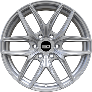 Euro Design Forza 6 Silver Milled 20x9 +35 6x120mm 66.9mm - Wheelwiz