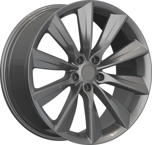 YKW Replica TS1 Gloss Gunmetal 19x9.5 +35 5x114.3mm 64.1mm - Wheelwiz