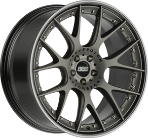 BBS CHRII 21x9 +24 5x112 66.5 PLATINUM w/STAINLESS LIP
