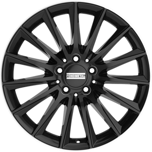 Fondmetal Aidon Gloss Black Machined Lip 19x9 +44 5x112mm 66.5mm - Wheelwiz