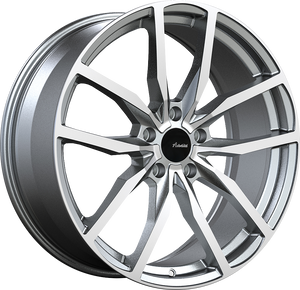 Advanti Rasato Matte Grey w/ Machined Face 17x7.5 +45 5x112mm 66.6mm - Wheelwiz