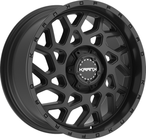 Krank Ambush Satin Black 20x12 -44 6x135|6x139.7mm 108mm - Wheelwiz