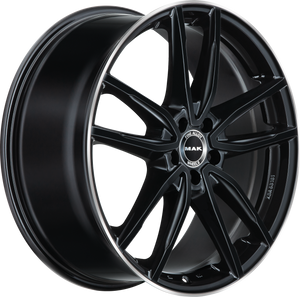 MAK Evo Gloss Black Mirror Ring 19x9 +20 5x112mm 66.6mm - Wheelwiz