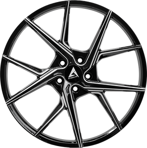 Armed Wheels Phantom Gloss Black Milled 21x9.5 +20 Custom 74.1mm - Wheelwiz