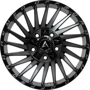 Armed Wheels Militia Gloss Black Machined + Tint 17x9 +12 5x139.7mm 110.1mm - Wheelwiz