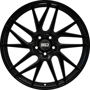 Euro Design Tech - EFS Gloss Black 19x8.5 +35 5x100|5x105|5x110|5x112|5x115|5x118|5x108|5x114.3|5x98mm 72.6mm - Wheelwiz