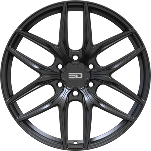 Euro Design Forza 6 Matte Black 20x9 +15 6x139.7mm 78.1mm - Wheelwiz