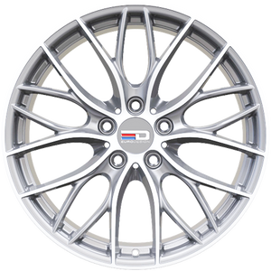 Euro Design Camillo - EFS Silver 18x8 +35 5x100|5x105|5x110|5x112|5x115|5x118|5x108|5x114.3|5x98mm 72.6mm - Wheelwiz