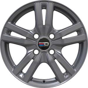 Euro Design Ottano - EFS Matte Gunmetal 16x6.5 +35 4x100|4x108|4x114.3|4x98mm 67.1mm - Wheelwiz