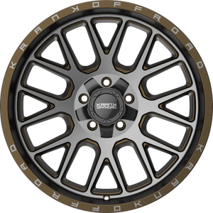 Krank Fuse Bronze Dark Tint 20x10 -18 5x127|5x139.7mm 77.8mm - Wheelwiz