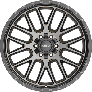 Krank Fuse Bronze Dark Tint w/ Gloss Black Barrel 22x10 -18 6x135|6x139.7mm 108mm - Wheelwiz