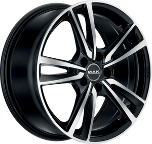 MAK Icona Black Mirror 17x7.5 +47 5x112mm 76mm - Wheelwiz