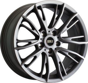 Euro Design Venice Matte Gunmetal 18x8 +38 5x112mm 66.7mm - Wheelwiz